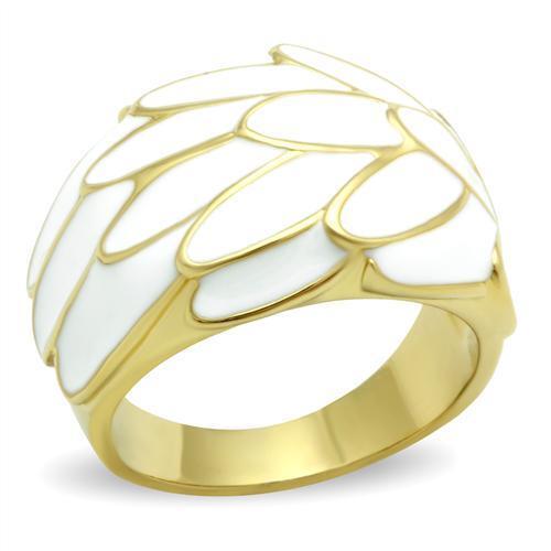 GL005 - Brass ring, brass base, IP gold, ion plating, Women No Stone No Stone