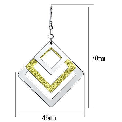 LO2659 - Iron Earrings Rhodium Women No Stone No Stone