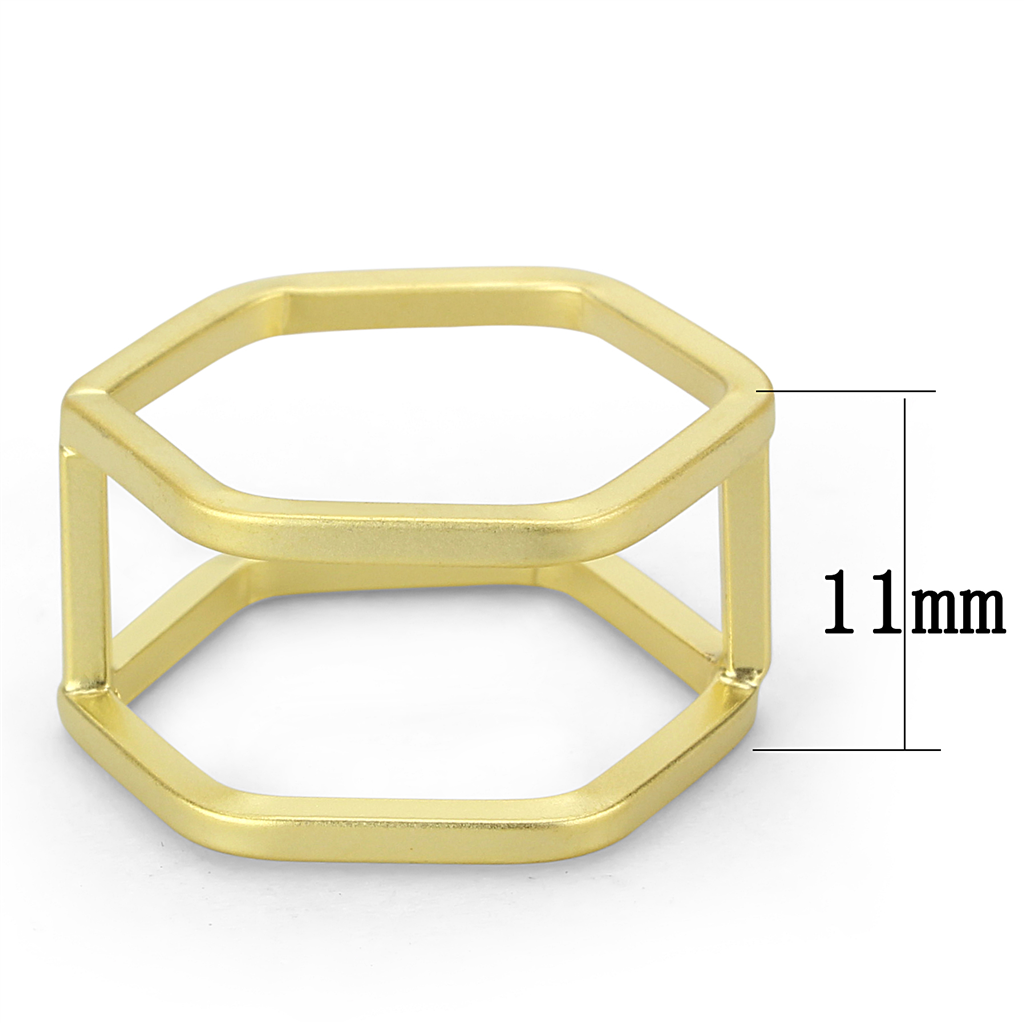 LO4264 - Brass Ring Matte Gold Women No Stone No Stone