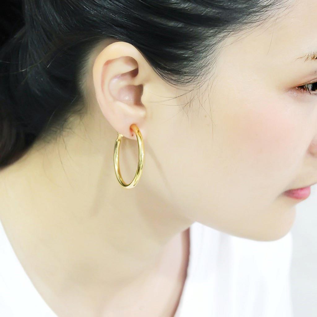 LO4682 - Brass Earrings Gold Women No Stone No Stone
