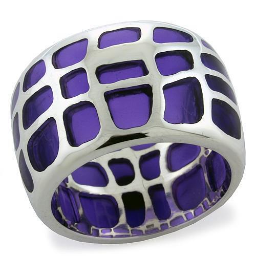 LOAS1076 - 925 Sterling Silver Ring High-Polished Women No Stone No Stone