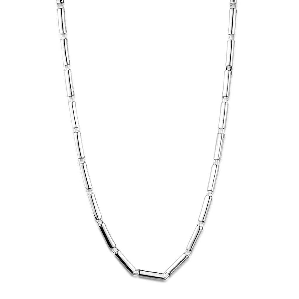 LOS875 - 925 Sterling Silver Necklace Silver Women No Stone No Stone