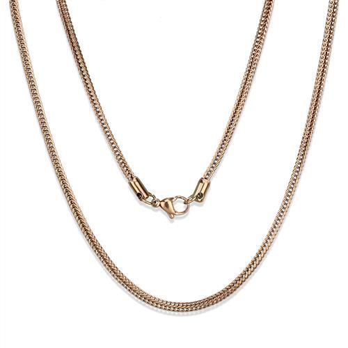 TK2430R - Stainless Steel Chain IP Rose Gold(Ion Plating) Women No Stone No Stone