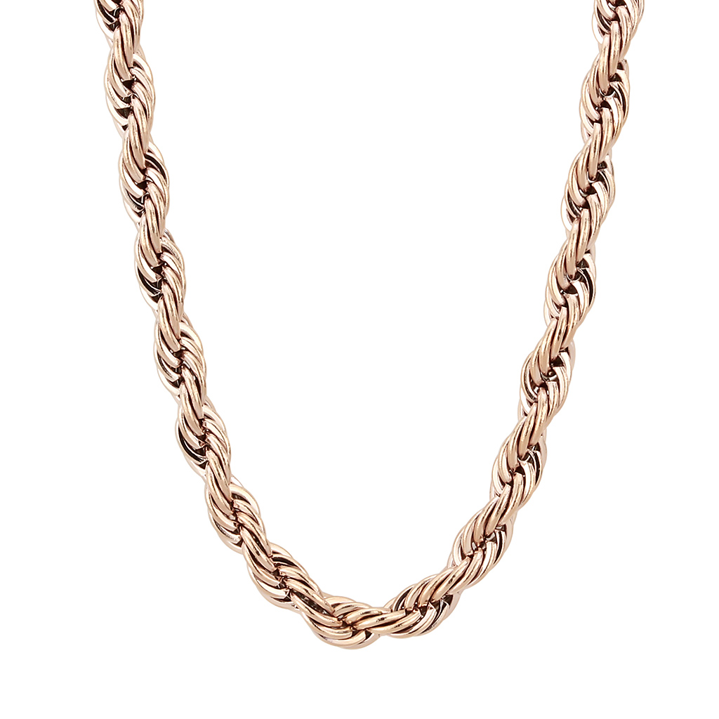 TK2434R - Stainless Steel Chain IP Rose Gold(Ion Plating) Women No Stone No Stone