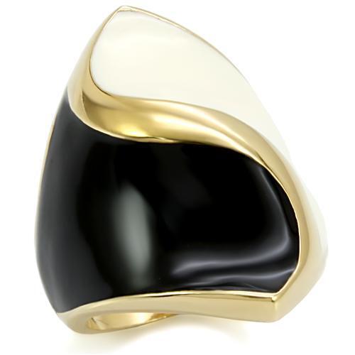 1W151 - Brass Ring Gold Women No Stone No Stone