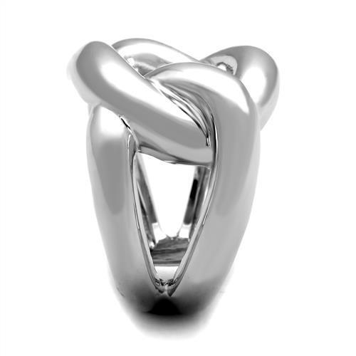 3W1074 - Brass Ring Rhodium Women No Stone No Stone