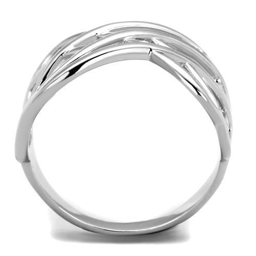 3W1075 - Brass Ring Rhodium Women No Stone No Stone