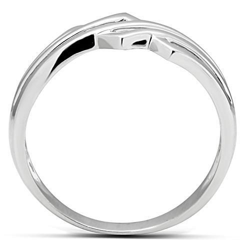 3W163 - Brass Ring Rhodium Women No Stone No Stone