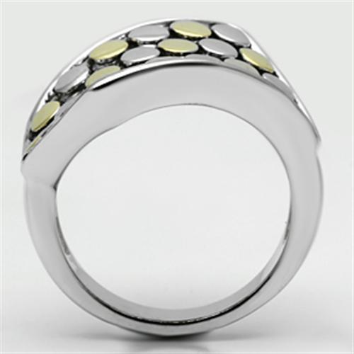 3W249 - Brass Ring Reverse Two-Tone Women No Stone No Stone