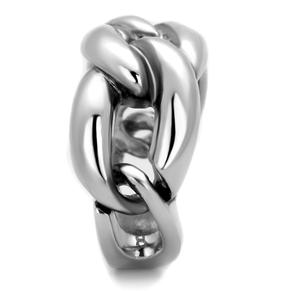 3W874 - Brass Ring Rhodium Women No Stone No Stone