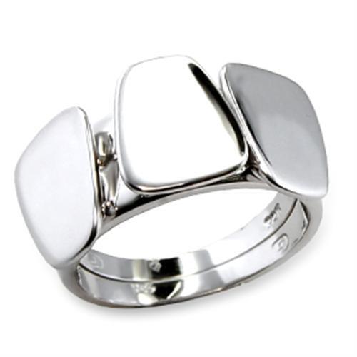 61518 - Brass Ring Rhodium Women No Stone No Stone