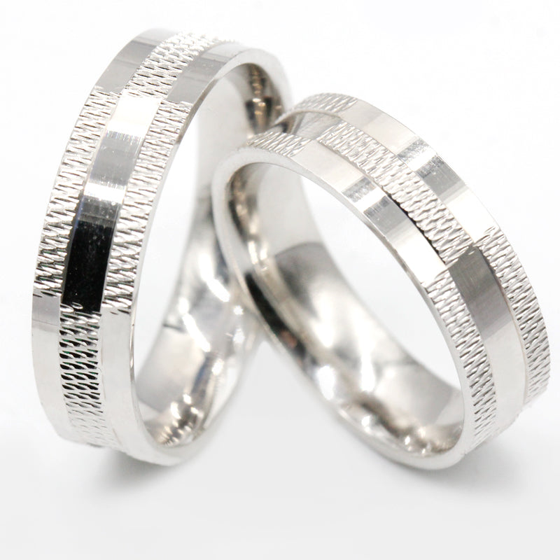 Couple's matching Rings 925 Sterling Silver for Men & Women, Wedding Band, Wedding Rings, sz 5-12 AGC29