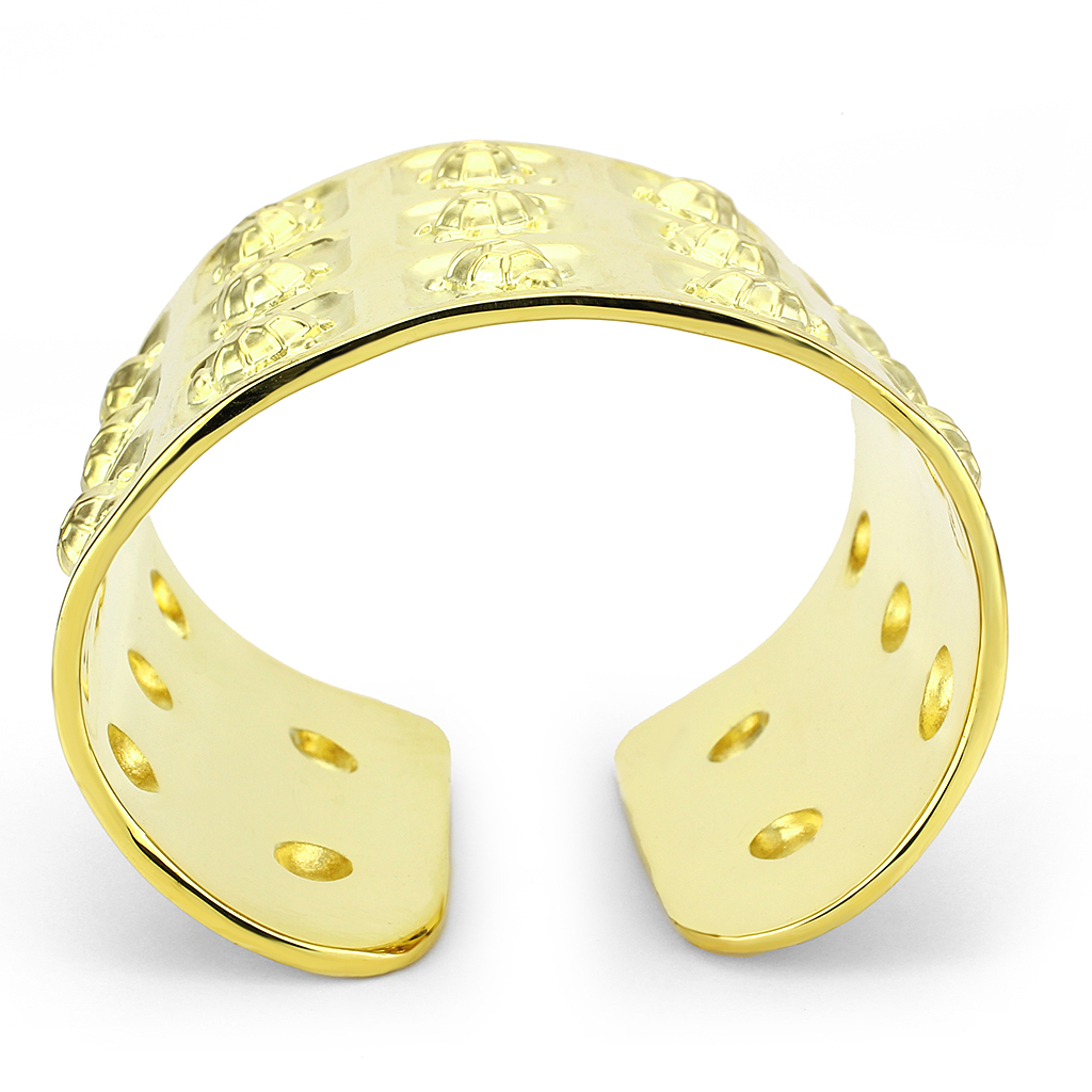 LO4297 - Brass Bangle Matte Gold & Gold Women No Stone No Stone