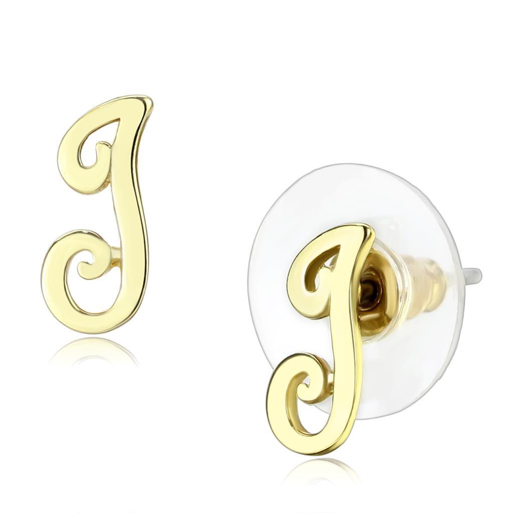 LO4668 - Brass Earrings Flash Gold Women No Stone No Stone