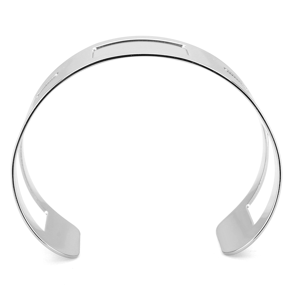 LO482 - Stainless Steel Bangle N/A Women No Stone No Stone