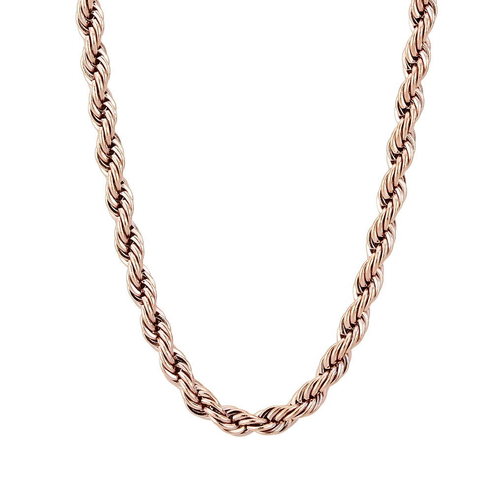 TK2433R - Stainless Steel Chain IP Rose Gold(Ion Plating) Women No Stone No Stone