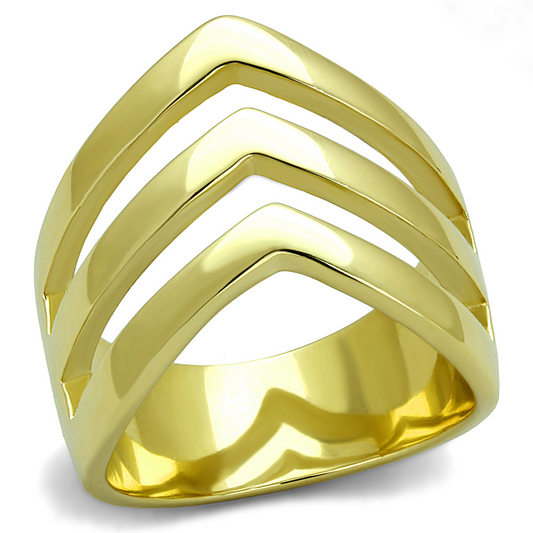 TK2733 - Stainless Steel Ring IP Gold(Ion Plating) Women No Stone No Stone