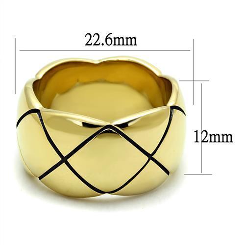 TK2803 - Stainless Steel Ring IP Gold(Ion Plating) Women No Stone No Stone