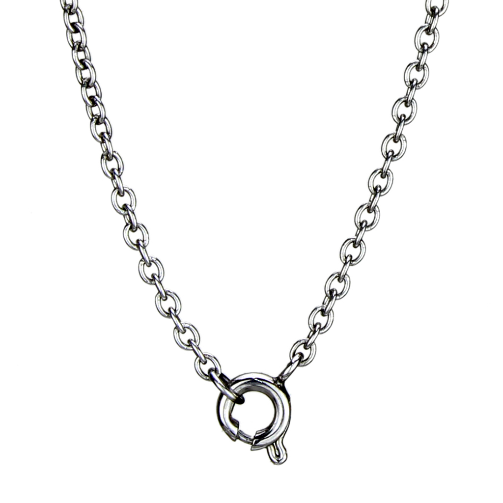 TK2885 - Stainless Steel Necklace High polished (no plating) Women AAA Grade CZ Clear