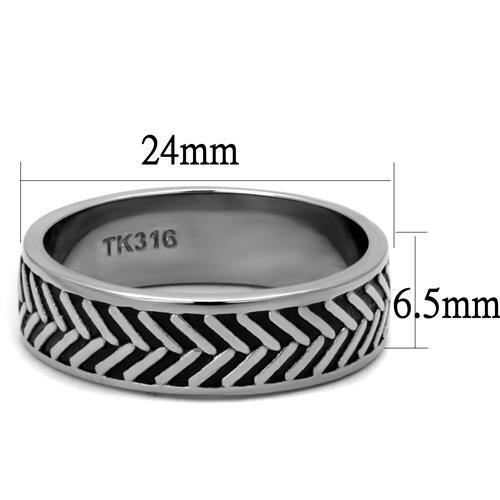 TK2899 - Stainless Steel Ring High polished (no plating) Men No Stone No Stone