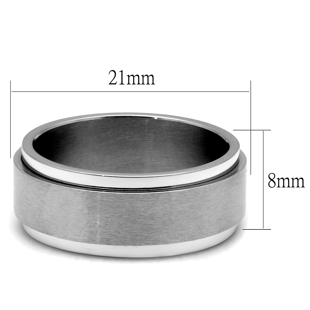 TK2919 - Stainless Steel Ring High polished (no plating) Men No Stone No Stone