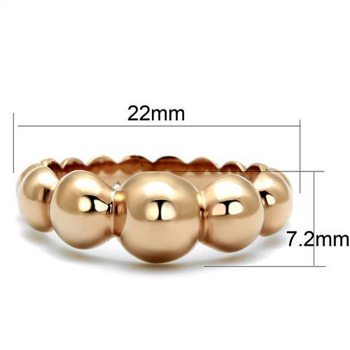 TK2967 - Stainless Steel Ring IP Rose Gold(Ion Plating) Women No Stone No Stone