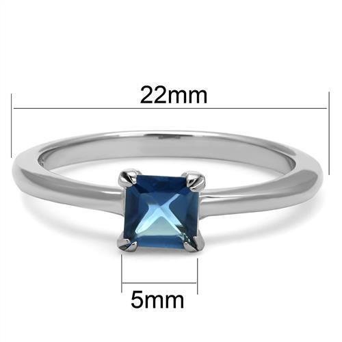 TK2979 - Stainless Steel Ring High polished (no plating) Women Synthetic Montana