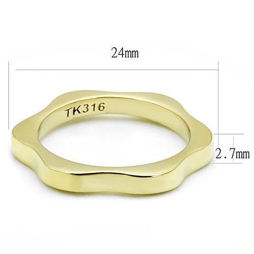 TK3033 - Stainless Steel Ring IP Gold(Ion Plating) Women No Stone No Stone