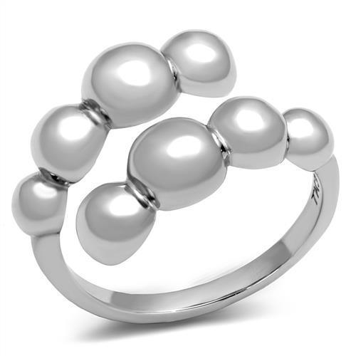 TK3089 - Stainless Steel Ring High polished (no plating) Women No Stone No Stone