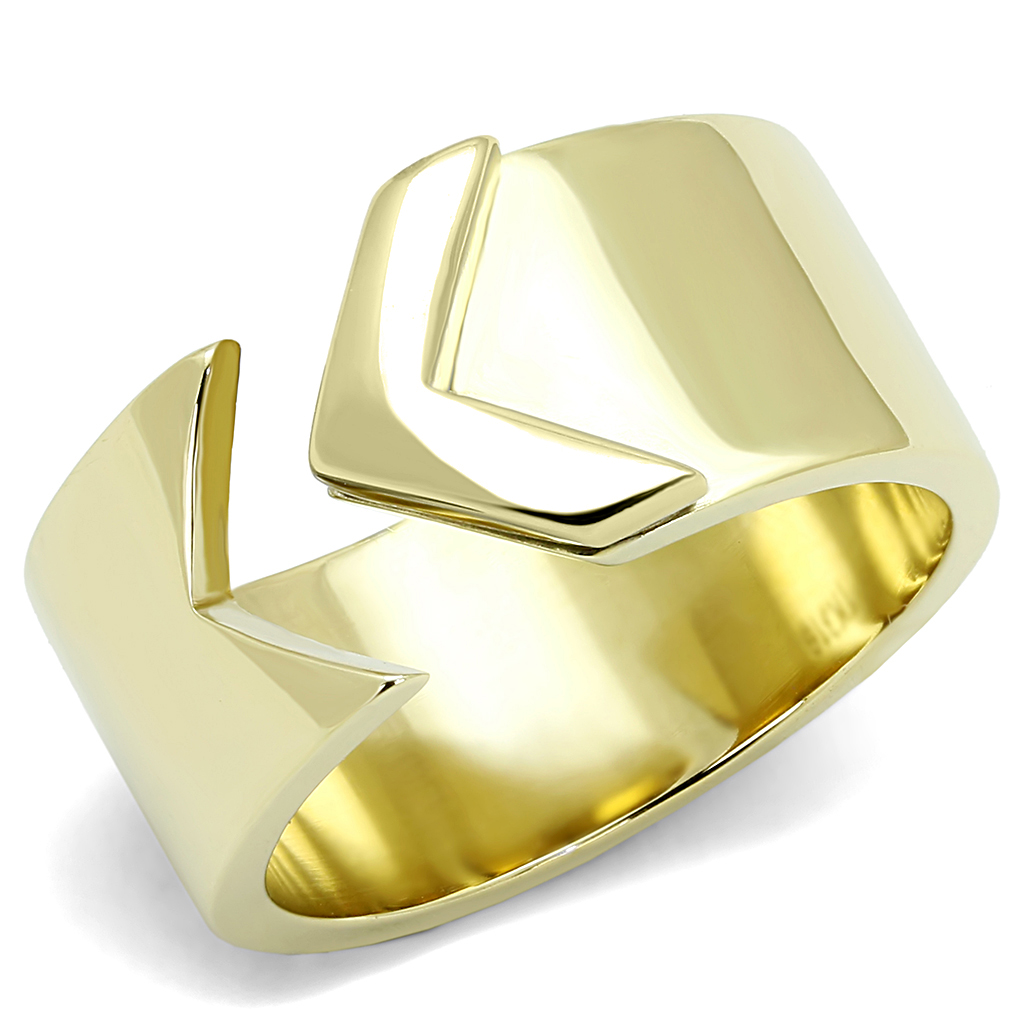 TK3120 - Stainless Steel Ring IP Gold(Ion Plating) Women No Stone No Stone