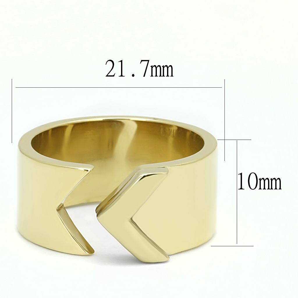 TK3120 - Stainless Steel Ring IP Gold(Ion Plating) Women No Stone No Stone