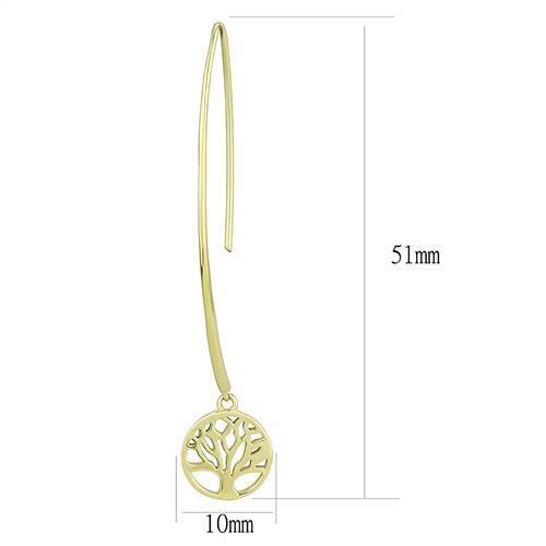 TK3149 - Stainless Steel Earrings IP Gold(Ion Plating) Women No Stone No Stone