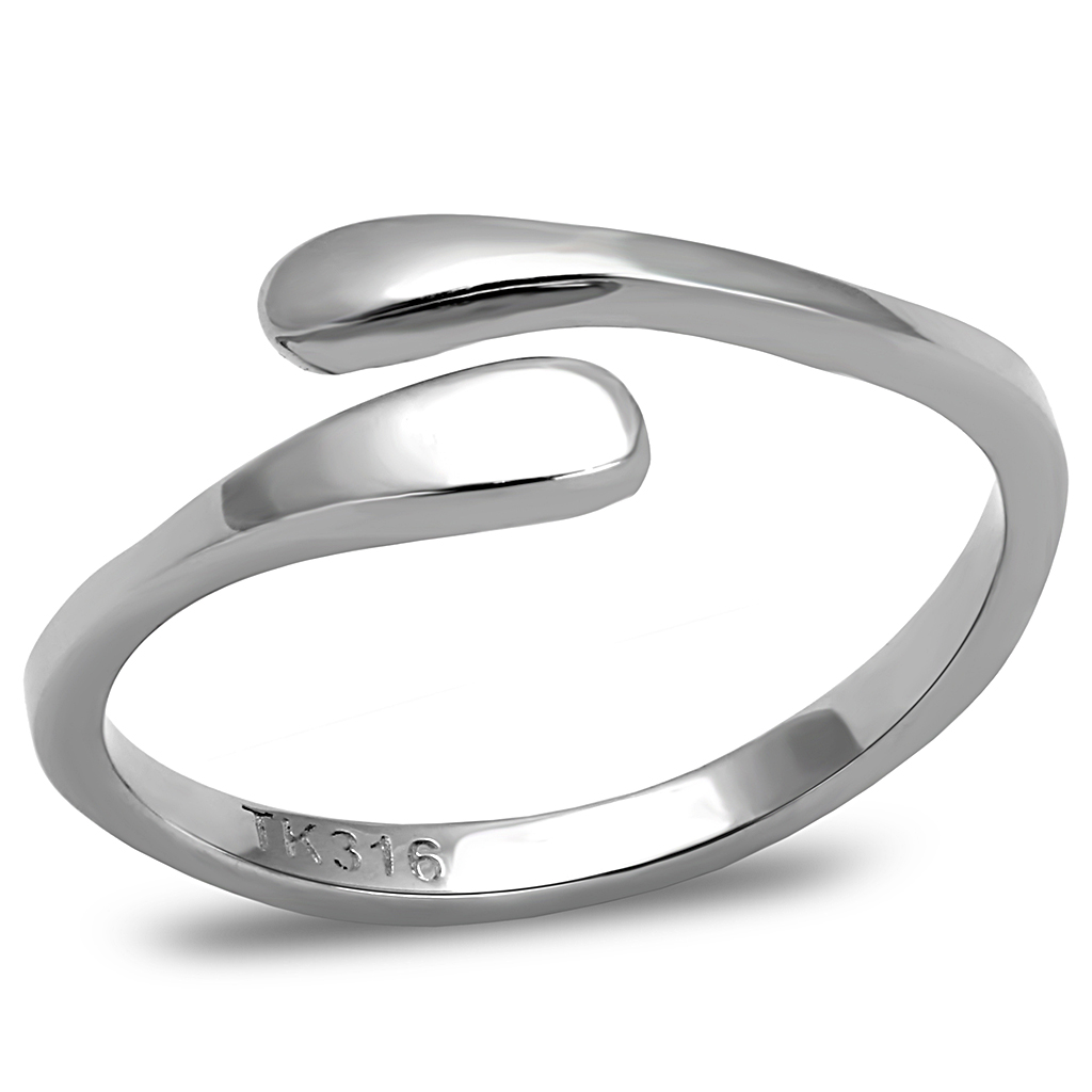 TK3261 - Stainless Steel Ring High polished (no plating) Women No Stone No Stone