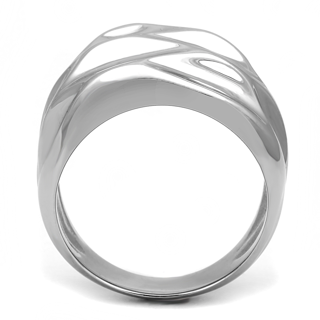 TK3262 - Stainless Steel Ring High polished (no plating) Women No Stone No Stone