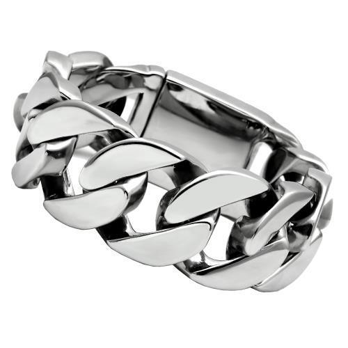 TK338 - Stainless Steel Bracelet High polished (no plating) Men No Stone No Stone