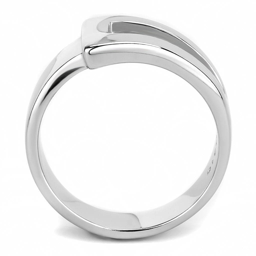 TK3438 - Stainless Steel Ring High polished (no plating) Women No Stone No Stone