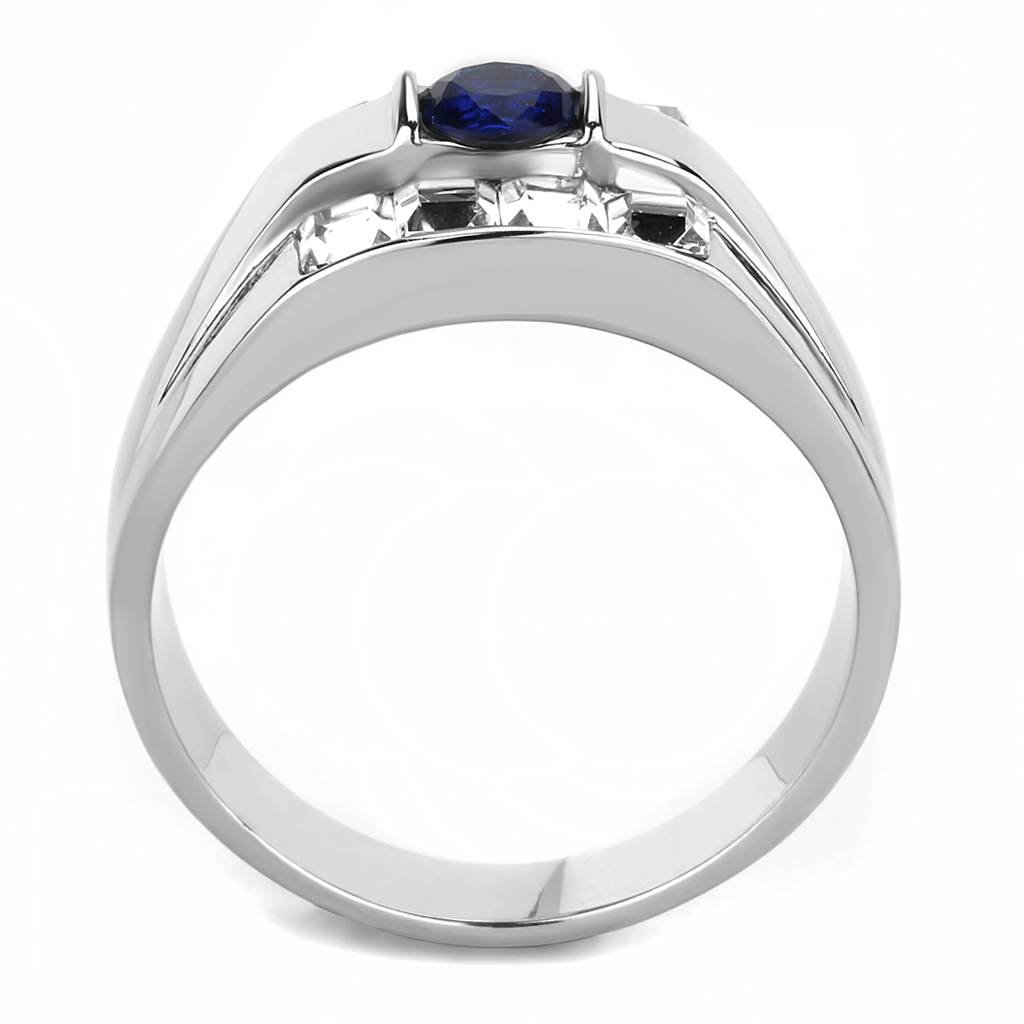 TK3463 - Stainless Steel Ring High polished (no plating) Men Synthetic Montana