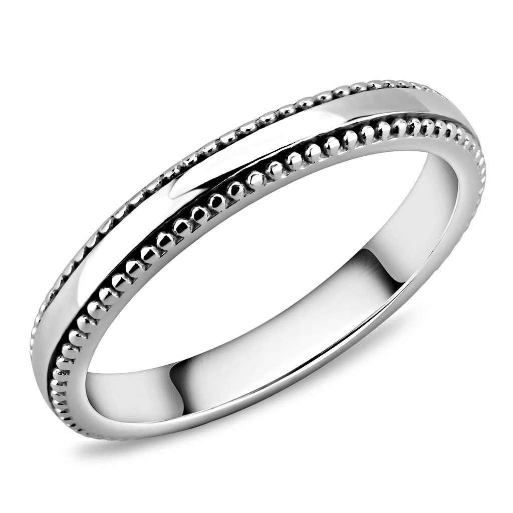 TK3503 - Stainless Steel Ring High polished (no plating) Women No Stone No Stone