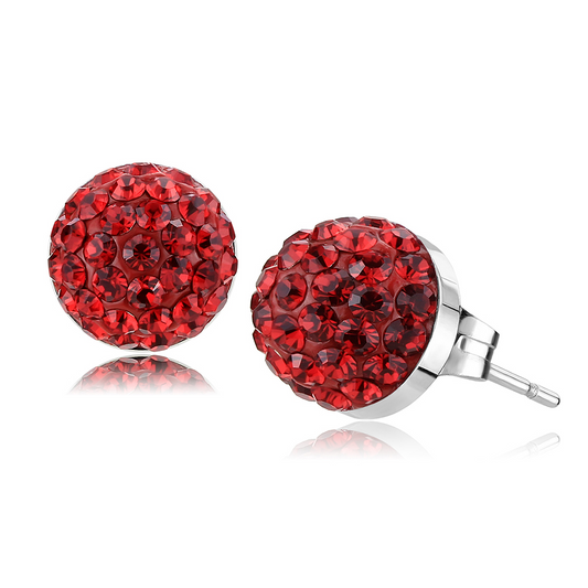 TK3547 - Stainless Steel Earrings High polished (no plating) Women Top Grade Crystal Siam