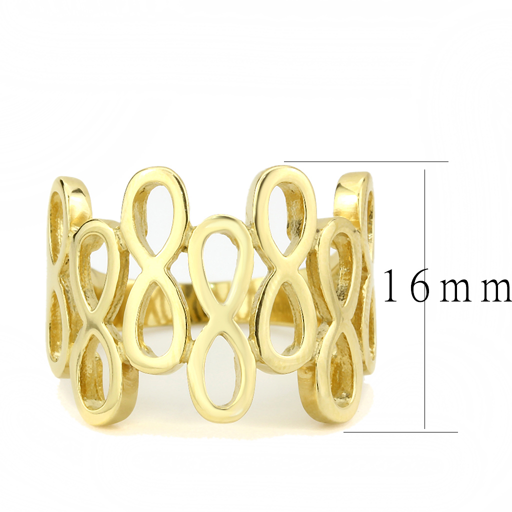 TK3569 - Stainless Steel Ring IP Gold(Ion Plating) Women No Stone No Stone