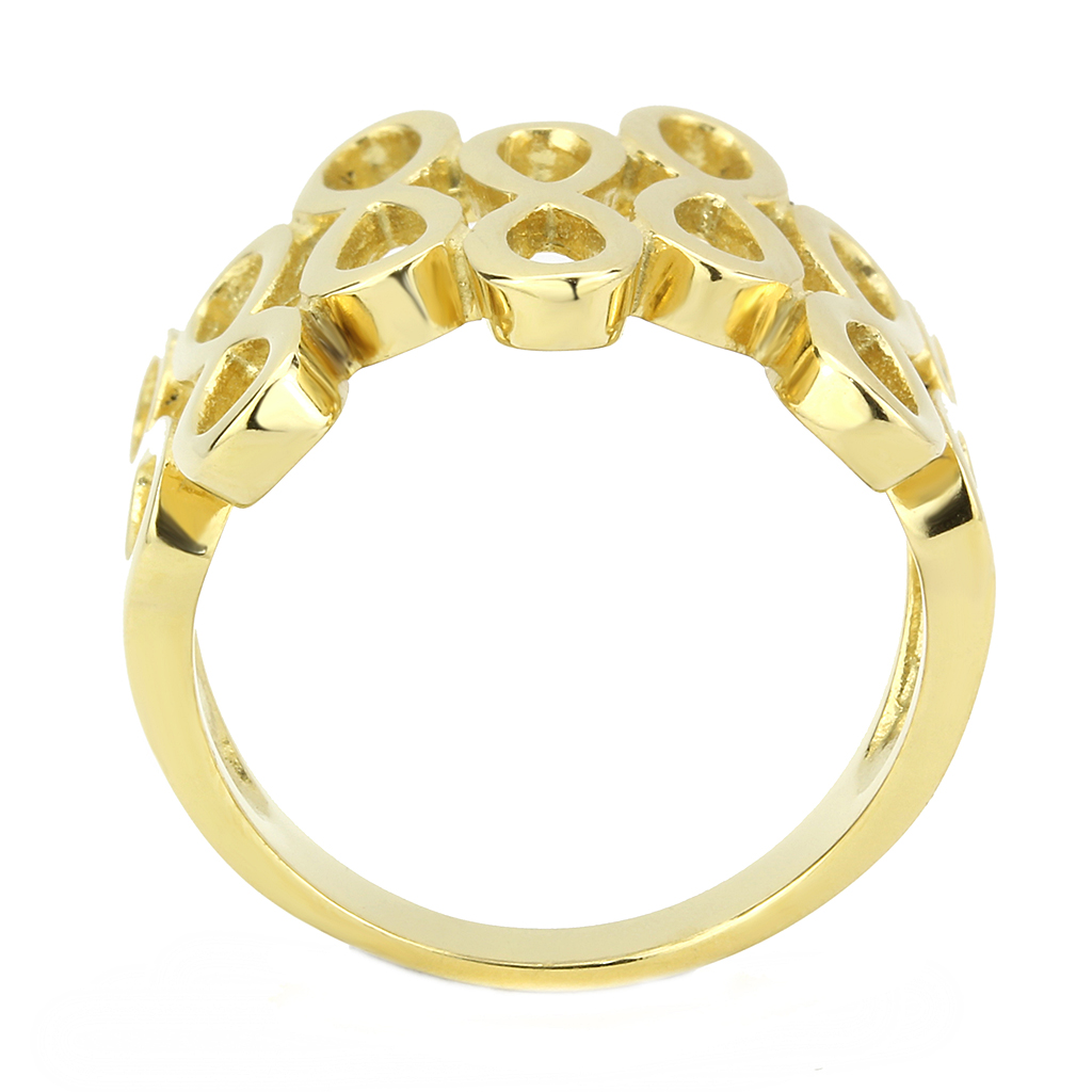 TK3569 - Stainless Steel Ring IP Gold(Ion Plating) Women No Stone No Stone