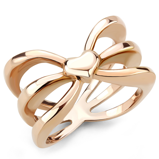 TK3575 - Stainless Steel Ring IP Rose Gold(Ion Plating) Women No Stone No Stone