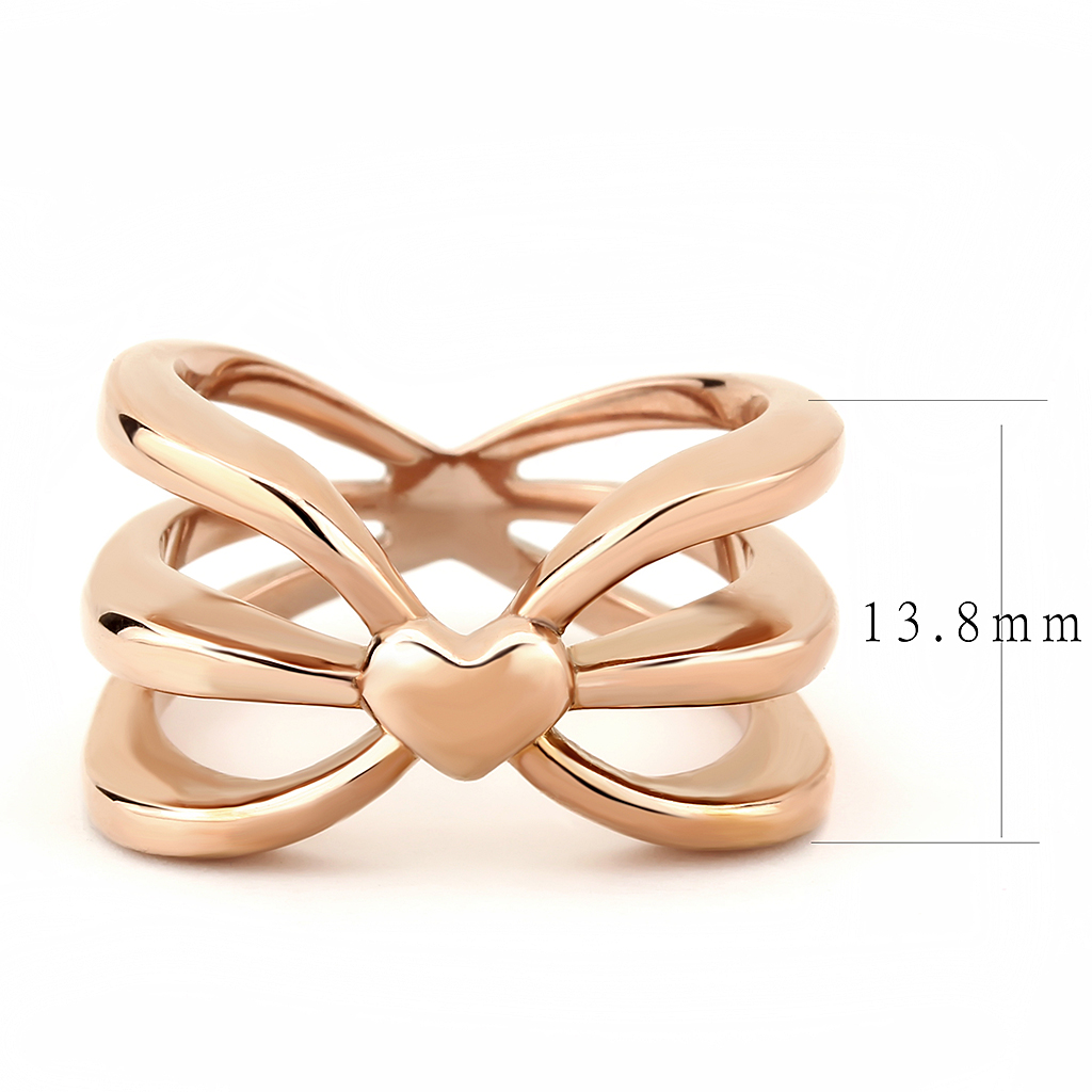 TK3575 - Stainless Steel Ring IP Rose Gold(Ion Plating) Women No Stone No Stone