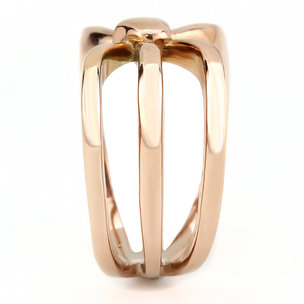 TK3575 - Stainless Steel Ring IP Rose Gold(Ion Plating) Women No Stone No Stone