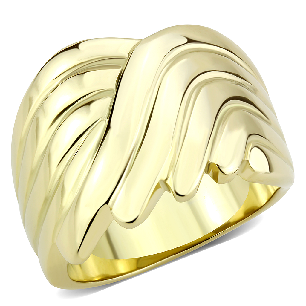 TK3576 - Stainless Steel Ring IP Gold(Ion Plating) Women No Stone No Stone