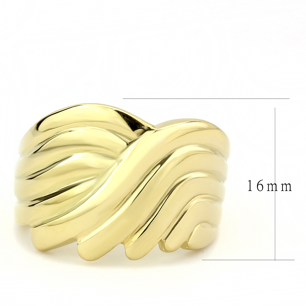 TK3576 - Stainless Steel Ring IP Gold(Ion Plating) Women No Stone No Stone