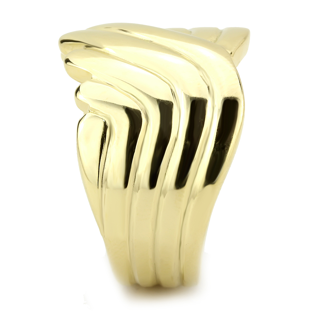 TK3576 - Stainless Steel Ring IP Gold(Ion Plating) Women No Stone No Stone