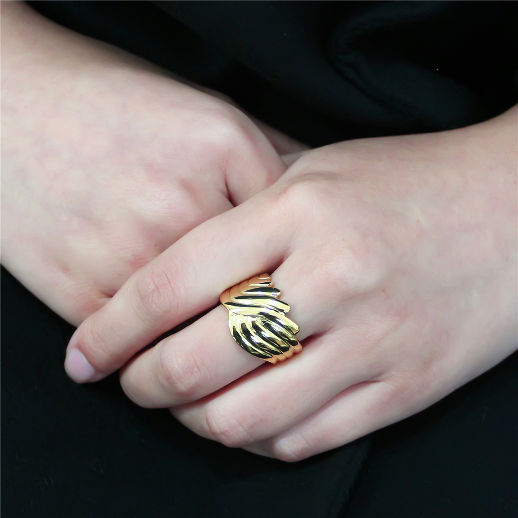 TK3576 - Stainless Steel Ring IP Gold(Ion Plating) Women No Stone No Stone