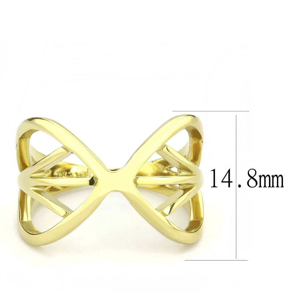 TK3624 - Stainless Steel Ring IP Gold(Ion Plating) Women No Stone No Stone