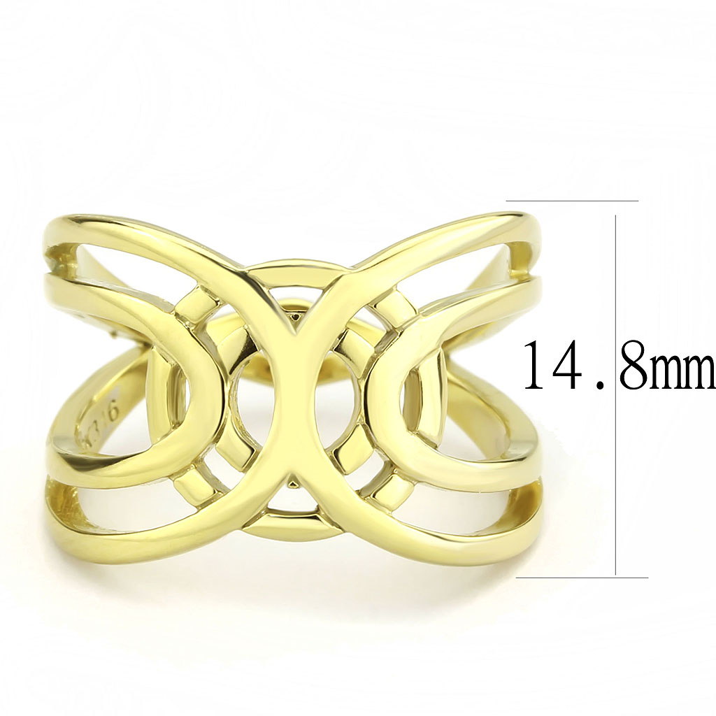 TK3639 - Stainless Steel Ring IP Gold(Ion Plating) Women No Stone No Stone